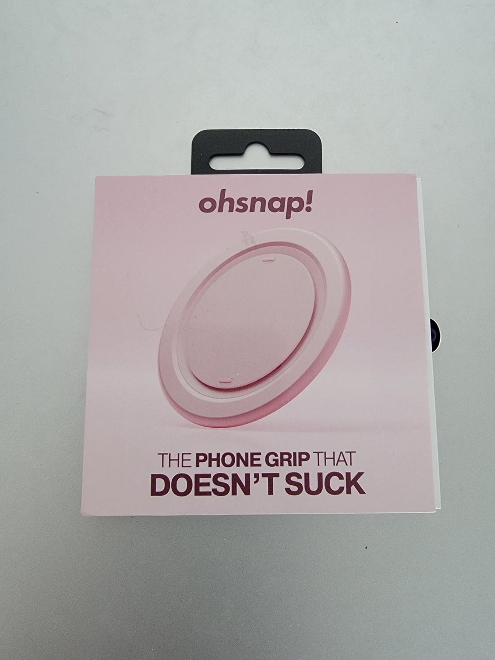 OhSnap! Pink Phone Grip – Round Pop-Out Handle. Pick Me Pink